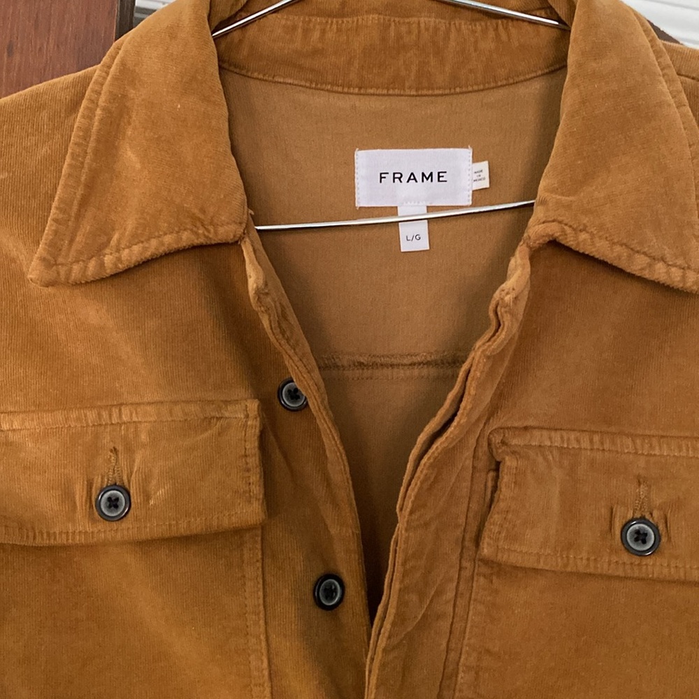 FRAME: corduroy Caitlin jumpsuit (size large)